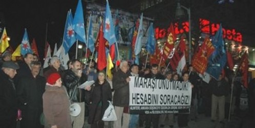 Maraş Olayları Protesto Edildi
