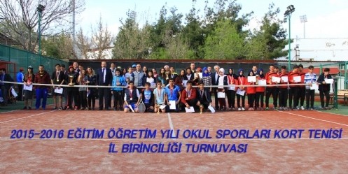 Tenis İl Birinciliği Turnuvası Tamamlandı