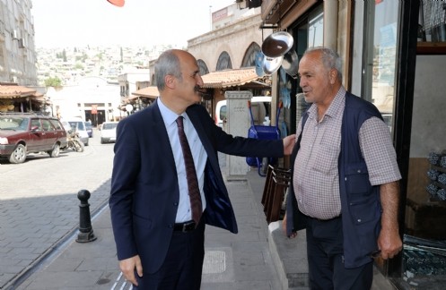 Başkan Okay`dan Demirciler Çarşısı Esnafına Ziyaret