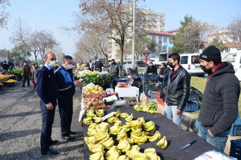 Dulkadiroğlu Belediyesi Zabıta Ekiplerinden Pazar Denetimi