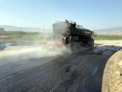 Önsen Yolunda Sathi Kaplama Başladı