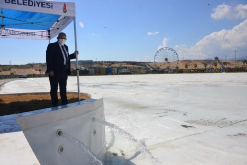 EXPO 2023 Alanında Bulunan Kristal Lagüne İlk Su Bugün Verildi