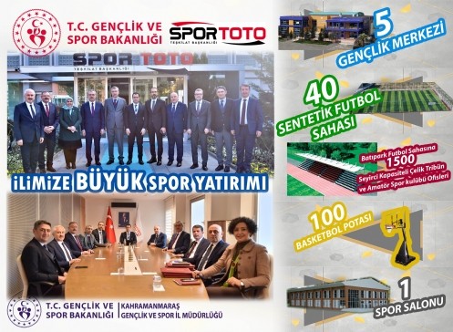 Kahramanmaraş`a  Büyük Spor Yatırımı